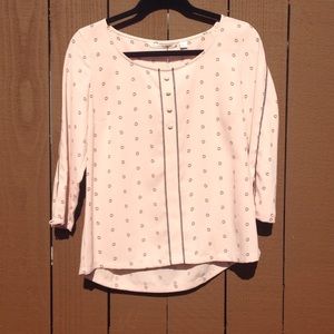 3/4 Sleeve Polka Dot W/ Buttons